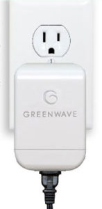 Greenwave dirty electricity filter plugged into electrical outlet